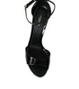 Dolce & Gabbana Black KEIRA Leather Heels Sandals Shoes