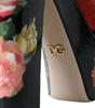 Sandales à plateforme en cristal floral multicolore Dolce &amp; Gabbana