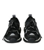 Dolce & Gabbana Black Mesh Sorrento Trekking Sneakers Shoes