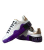 Dolce & Gabbana White Leather Portofino Low Top Sneakers Shoes