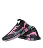 Dolce & Gabbana Black Pink Slip On Sorrento Sneakers Shoes