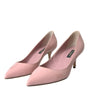 Dolce & Gabbana Light Pink Patent Leather Heels Pumps Shoes
