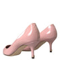 Dolce & Gabbana Light Pink Patent Leather Heels Pumps Shoes