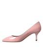 Dolce & Gabbana Light Pink Patent Leather Heels Pumps Shoes