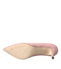Dolce & Gabbana Light Pink Patent Leather Heels Pumps Shoes