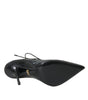 Dolce & Gabbana Black Python Leather Mary Jane Pumps Shoes
