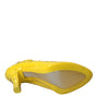 Dolce & Gabbana Yellow Crystal CINDERELLA Heels Pumps Shoes