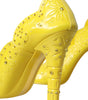Dolce & Gabbana Yellow Crystal CINDERELLA Heels Pumps Shoes