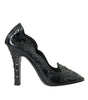 Dolce & Gabbana Black Crystal CINDERELLA Heels Pumps Shoes