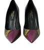 Dolce & Gabbana Multicolor Exotic Leather Heels Pumps Shoes