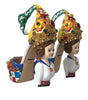 Dolce & Gabbana Multicolor Carretto Embellished Sandals Shoes