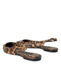 Dolce & Gabbana Brown Leopard Exotic Skin Slingback Shoes