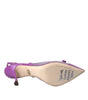 Chaussures à talons hauts en cuir violet Dolce &amp; Gabbana