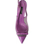 Chaussures à talons hauts en cuir violet Dolce &amp; Gabbana