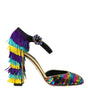 Chaussures Mary Jane Dolce & Gabbana à paillettes multicolores et cristaux