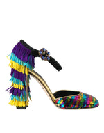 Chaussures Mary Jane Dolce & Gabbana à paillettes multicolores et cristaux