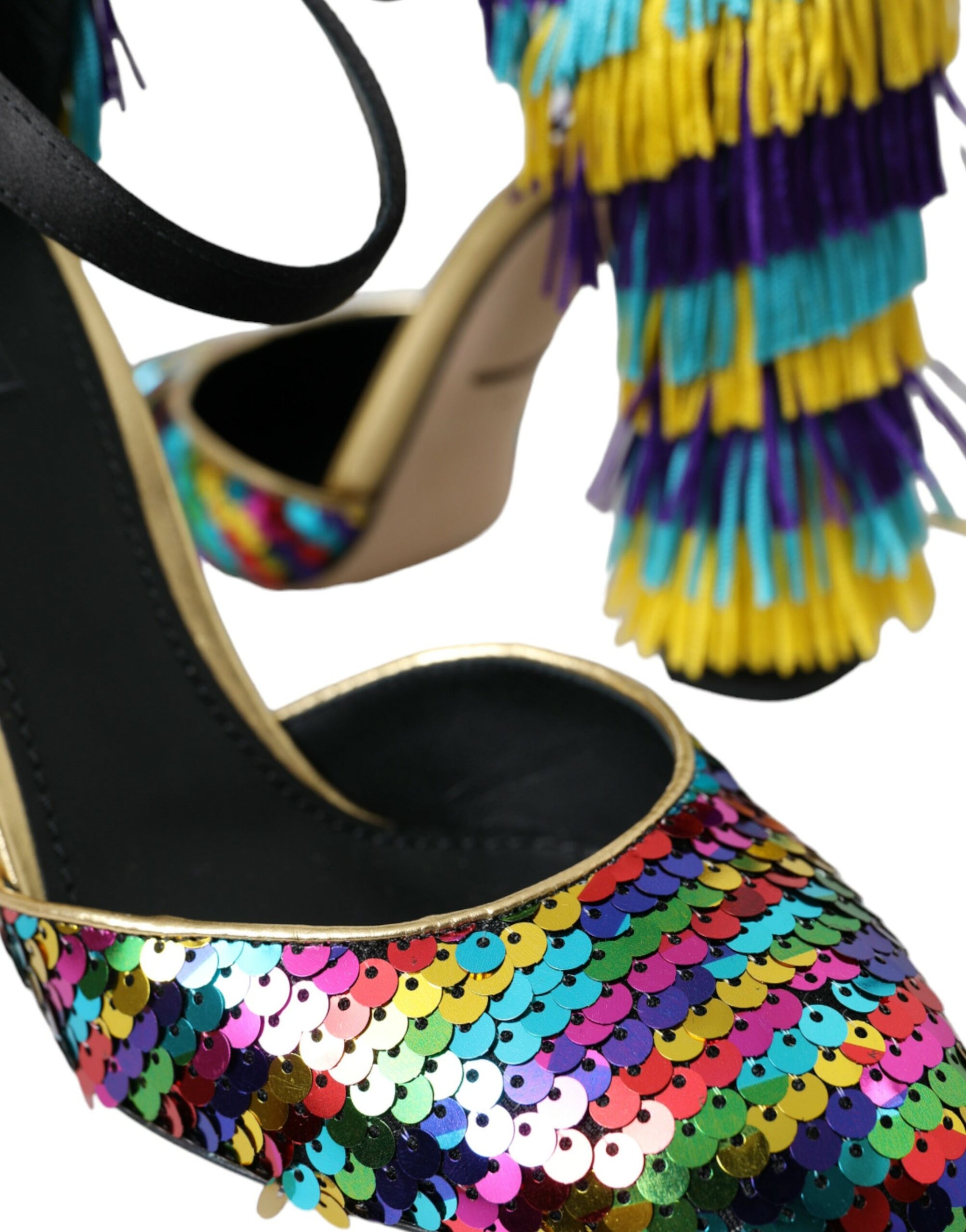 Chaussures Mary Jane Dolce & Gabbana à paillettes multicolores et cristaux