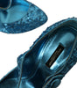 Escarpins Mary Jane à paillettes bleues Dolce & Gabbana à talons hauts
