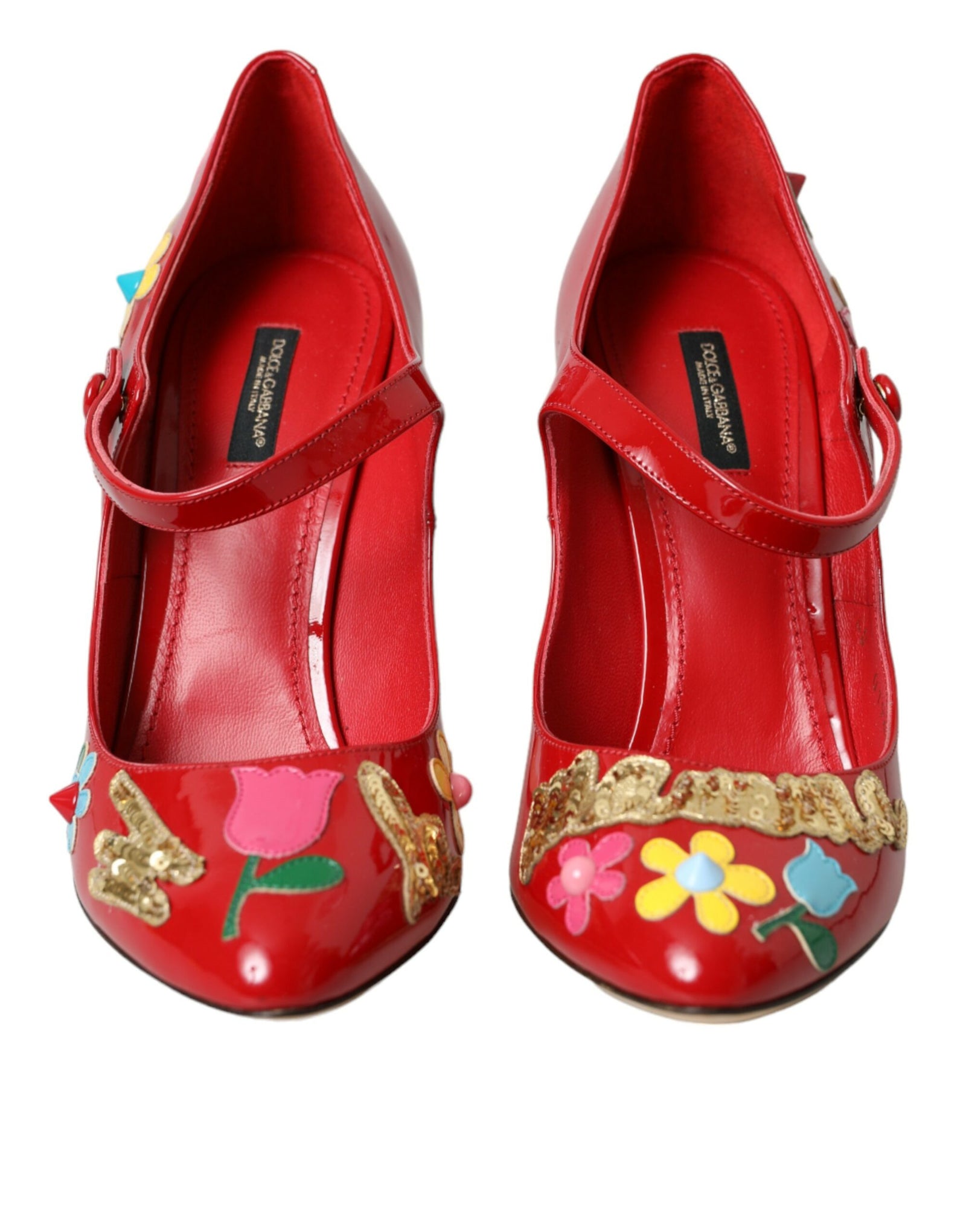 Escarpins Mary Jane en cuir rouge Dolce & Gabbana