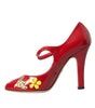Escarpins Mary Jane en cuir rouge Dolce & Gabbana
