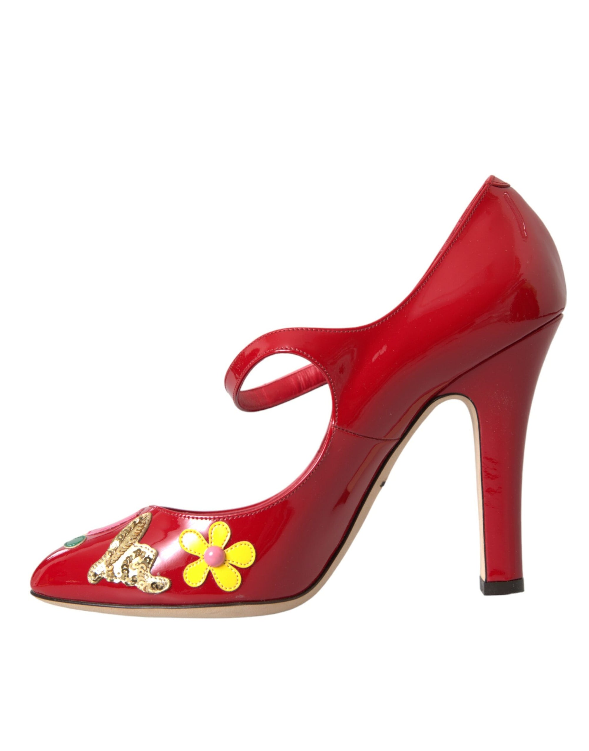 Escarpins Mary Jane en cuir rouge Dolce & Gabbana
