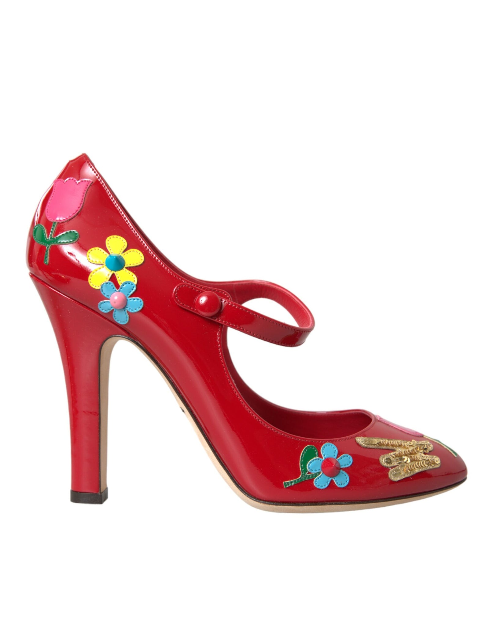 Escarpins Mary Jane en cuir rouge Dolce & Gabbana