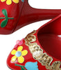 Escarpins Mary Jane en cuir rouge Dolce & Gabbana