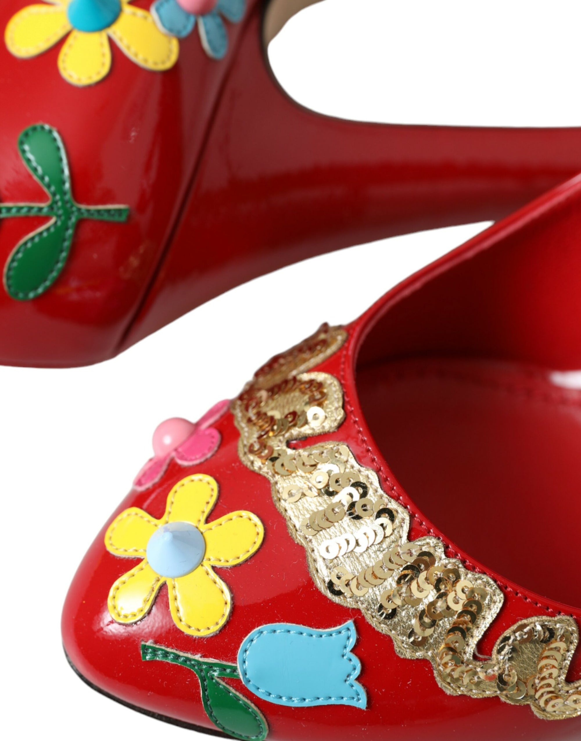Escarpins Mary Jane en cuir rouge Dolce & Gabbana