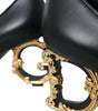 Escarpins Mary Janes en cuir noir avec logo Dolce & Gabbana