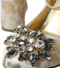 Escarpins Mary Jane Dolce & Gabbana en jacquard doré et cristal