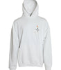 Balenciaga White Cotton Logo Hooded Pullover Sweatshirt Sweater