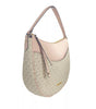 Michael Kors Large Dover Half Moon Crossbody Bag Purse Powder Blush Multi