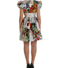 Dolce & Gabbana Multicolor Patchwork Cotton Aline Mini Dress