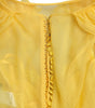 Dolce & Gabbana Yellow Silk Sheath Belted Long Maxi Dress