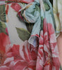 Dolce & Gabbana Blue Floral Print Tiered Long Maxi Dress