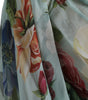 Dolce & Gabbana Blue Floral Print Tiered Long Maxi Dress