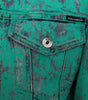 Dolce & Gabbana Green Cotton Tie Dye Cropped Cropped Denim Jacket