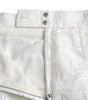 Dolce & Gabbana White Floral Brocade Embellished Mini Skirt