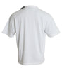 Balenciaga Off White Cotton Jersey Round Neck T-shirt