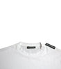 Balenciaga Off White Cotton Jersey Round Neck T-shirt