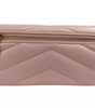 Grand portefeuille à trois volets en cuir matelassé Jet Set Travel de Michael Kors, blush poudre