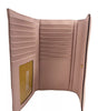 Grand portefeuille à trois volets en cuir matelassé Jet Set Travel de Michael Kors, blush poudre