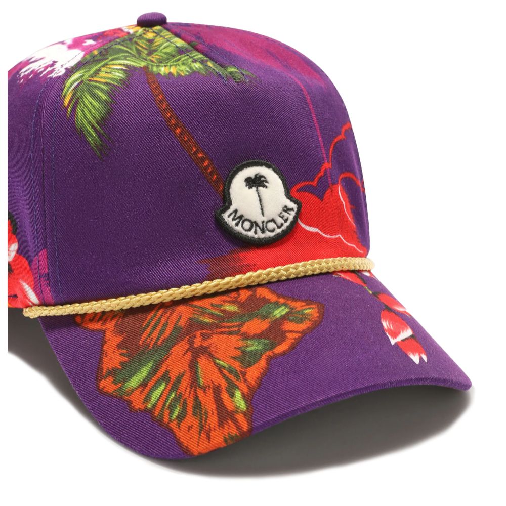 Casquette Moncler x Palm Angels en coton violet pour homme