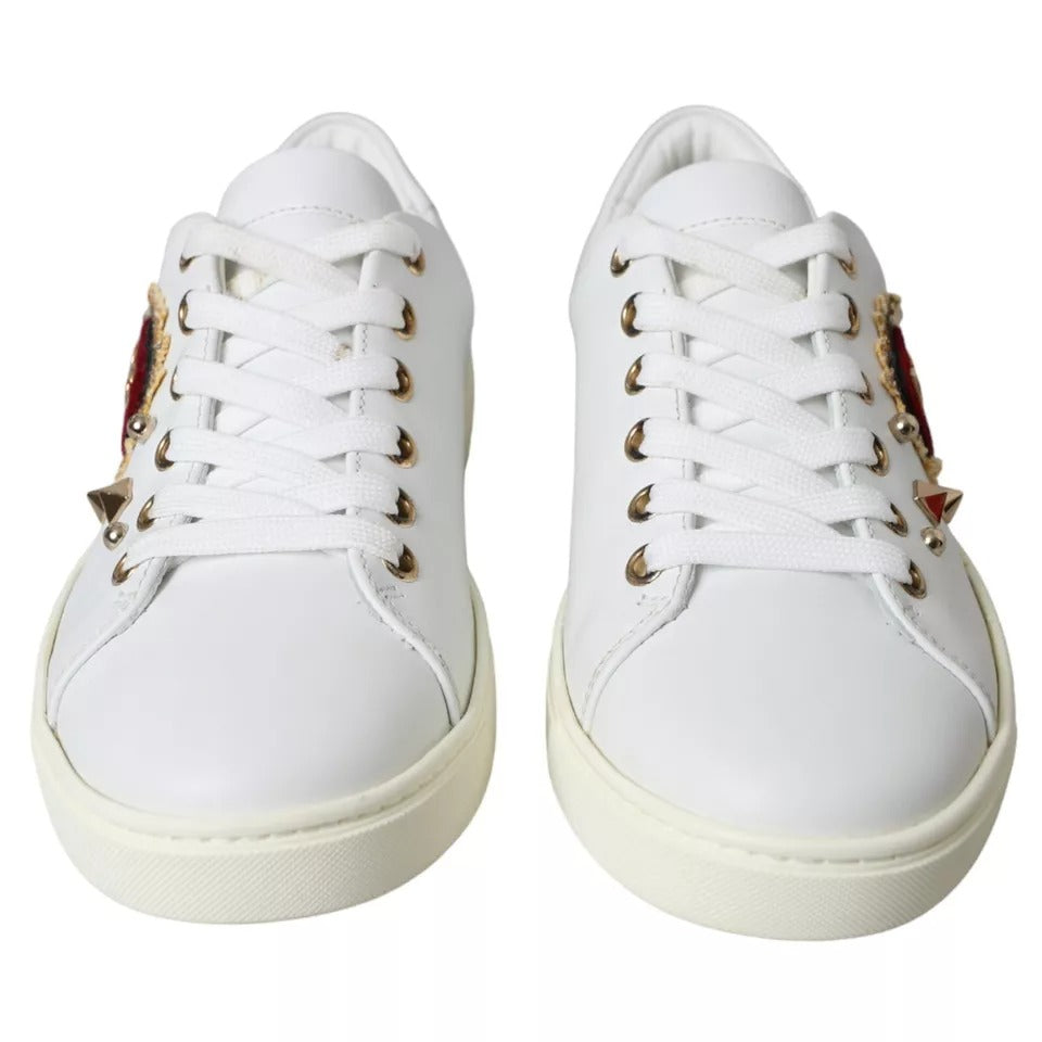 Baskets blanches Dolce &amp; Gabbana Portofino Sacred Heart pour femme