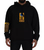 Dolce &amp; Gabbana Black Cotton Logo Hooded Sweatshirt Sweater