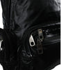 Dolce & Gabbana Black Patent Leather Logo Plaque Backpack Bag