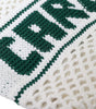 Sac cabas Dolce &amp; Gabbana en coton tricoté blanc et vert avec logo