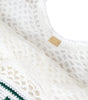 Sac cabas Dolce &amp; Gabbana en coton tricoté blanc et vert avec logo