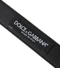 Dolce & Gabbana Brown Leather Silver Metal Buckle Belt Men
