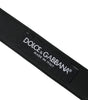 Dolce & Gabbana Dark Brown Perforated Leather Metal Buckle Belt Men